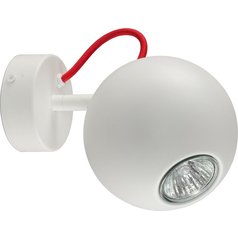 Nowodvorski 6028 Bubble White - Red nástěnné svítidlo