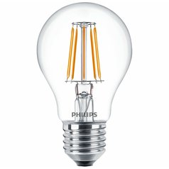 Philips LED žárovka FILAMENT Classic LEDbulb ND 7-60W A60 E27 827 CL