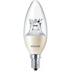 Philips LED žárovka MASTER LEDcandle DT 8-60W E14 827-822 B40 CL